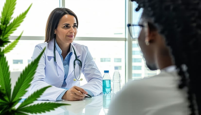 Medical cannabis consultation with a healthcare professional