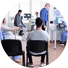 Faculty attending on hospital wards