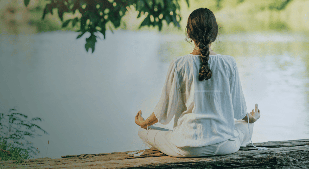 meditation at the water
