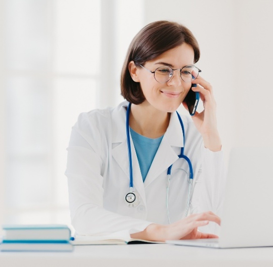 doctor on the phone